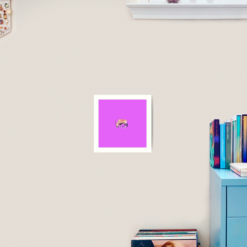 The wildebeest Art Print