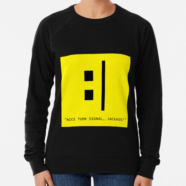 American Disrepair's "Meh Face" - Nice Turn Signal!! Lightweight Sweatshirt