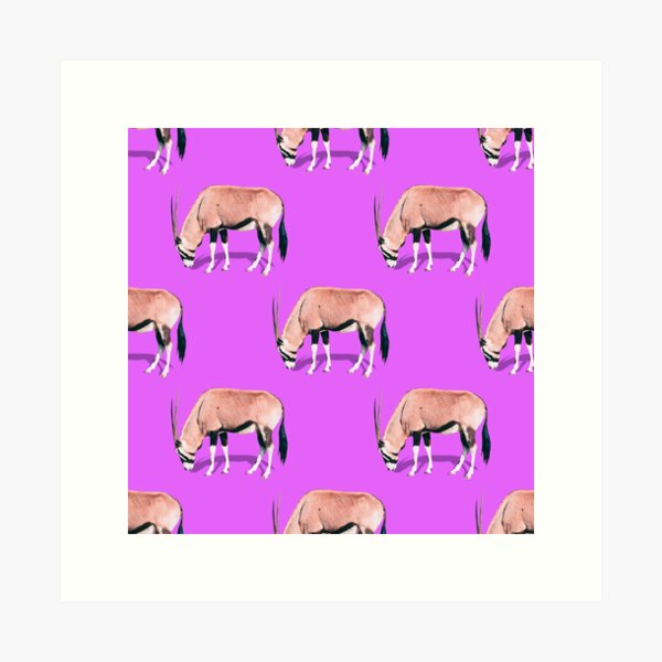 Antelopes pattern Art Print