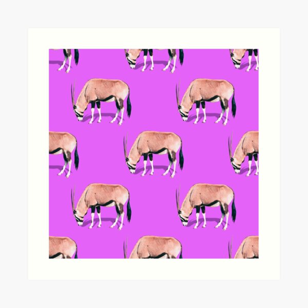 Antelopes pattern Art Print