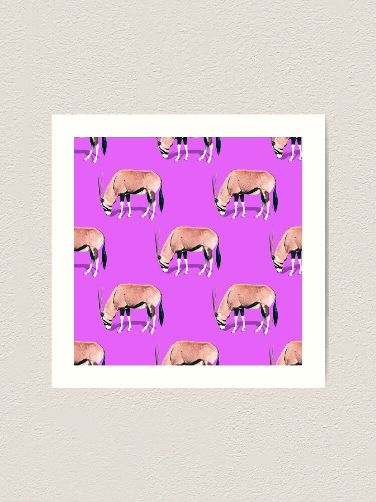 Alternate view of Antelopes pattern Art Print