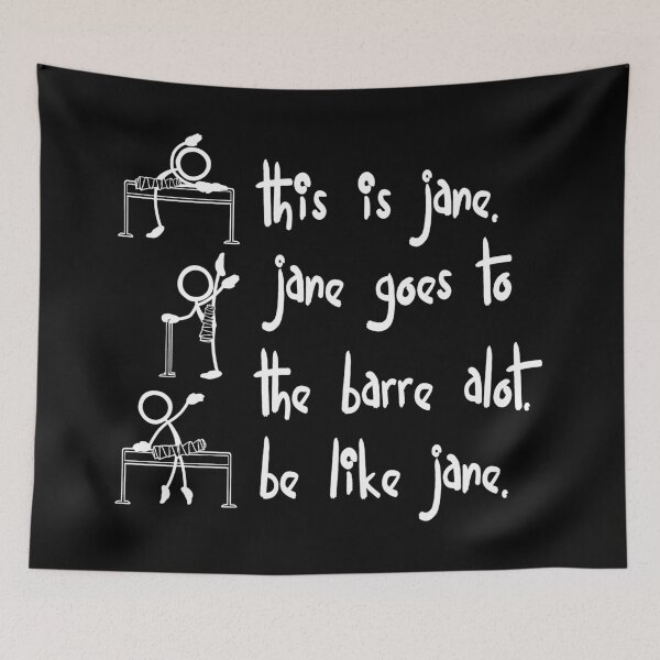 Item preview, Stick Figure Barre Print for Ballet Gift designed and sold by PMDConcepts.
