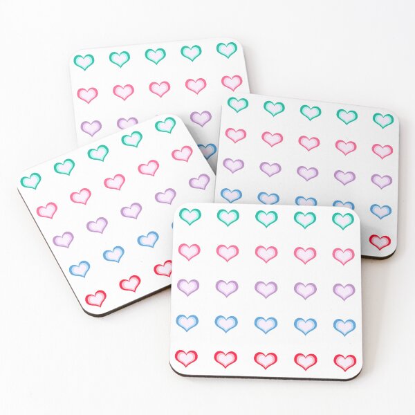 Item preview, Colorful hearts designed and sold by OkihanaShop.