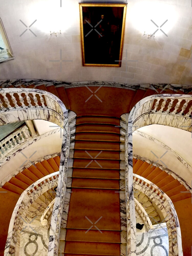 Very old circular staircase seen from above by CWartDesign