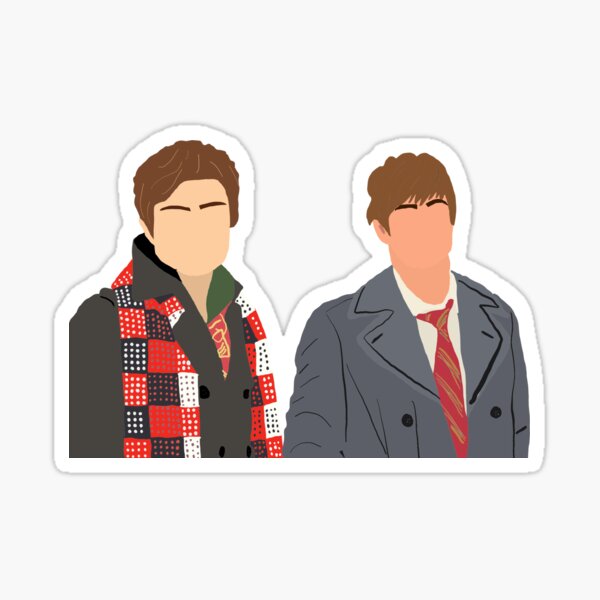 Chuck y Nate chismosa Pegatina