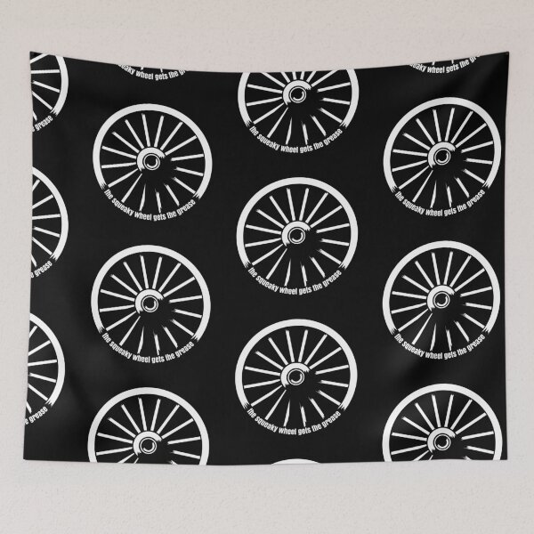 Item preview, The squeaky wheel gets the grease designed and sold by close-up.biz.