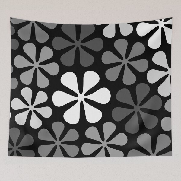 Item preview, Abstract Flowers Monochrome designed and sold by NataliePaskell.