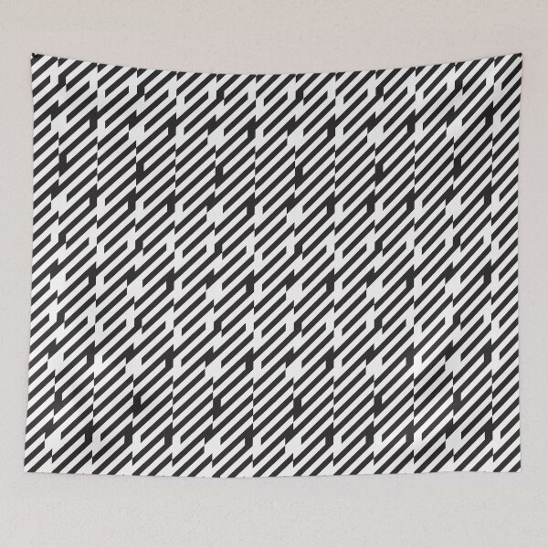 Item preview, Abstract black and white lines pattern designed and sold by kallyfactory.