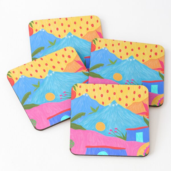 MOUNTAIN VILLAGE Coasters (Set of 4)