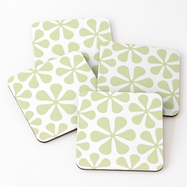 Item preview, Abstract Flowers Lime Color on White designed and sold by NataliePaskell.