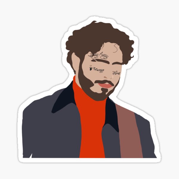 Post Malone Pegatina