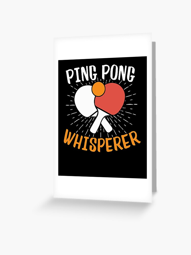 Ping Pong Greeting Cards for Sale