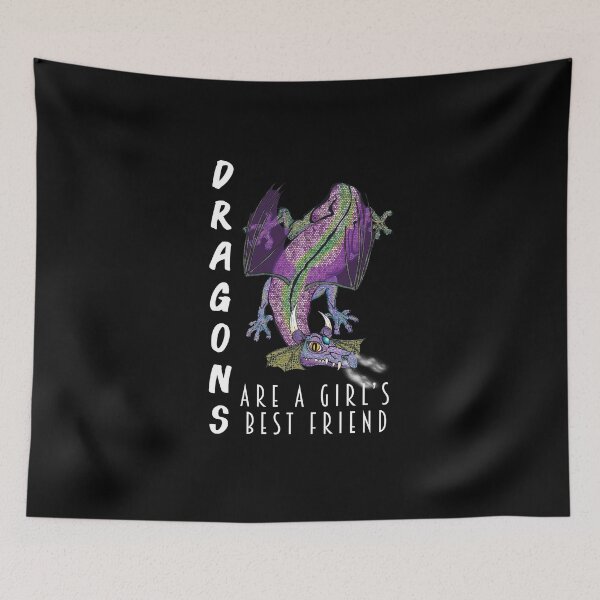 Item preview, Dragons Are A Girl's Best Friend designed and sold by ColorfulMystic.