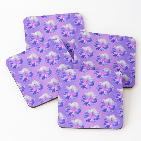 Item preview, Purple Floral Poly Art Decorative Pattern Design designed and sold by Krystian Stafford.
