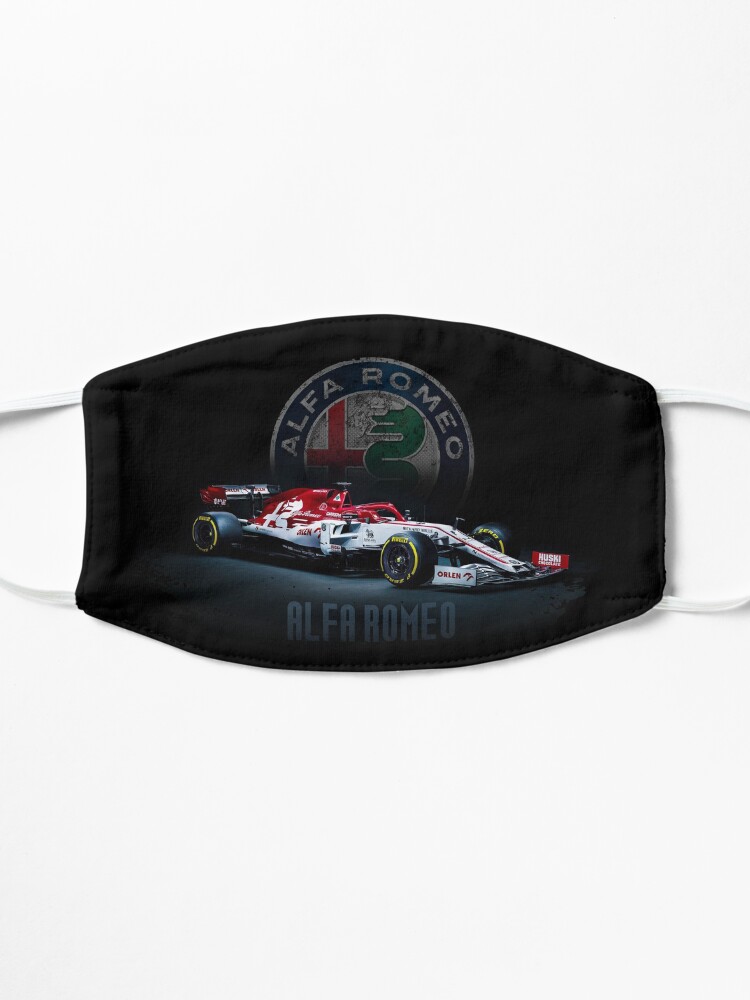 Masque '' une impression avec des voitures de course F1 Alfa Romeo c39 f1 convient aux fans de course de Formule 1. Un t-shirt avec une impression convient pour regarder le championnat de Formule 1' : autre vue