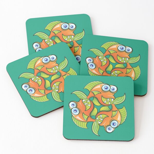 Item preview, Circle of goldfish having fun this summer by bitting each other tail designed and sold by Zoo-co.