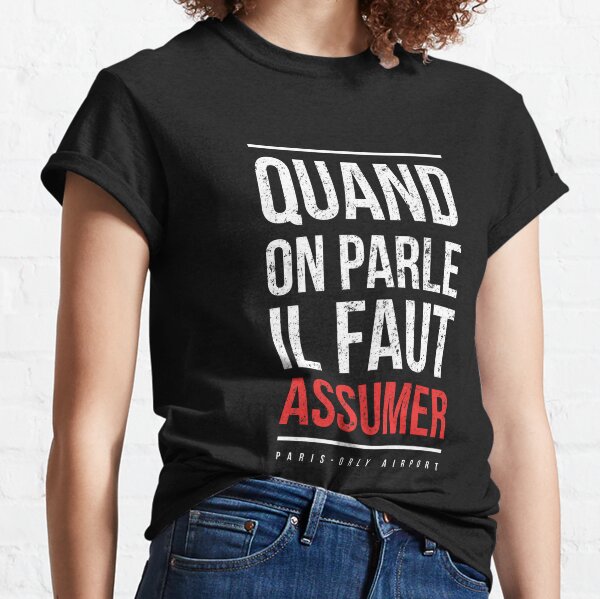booba vs kaaris T-Shirt Booba: " Quand On Parle Il Faut Assumer " T-shirt classique