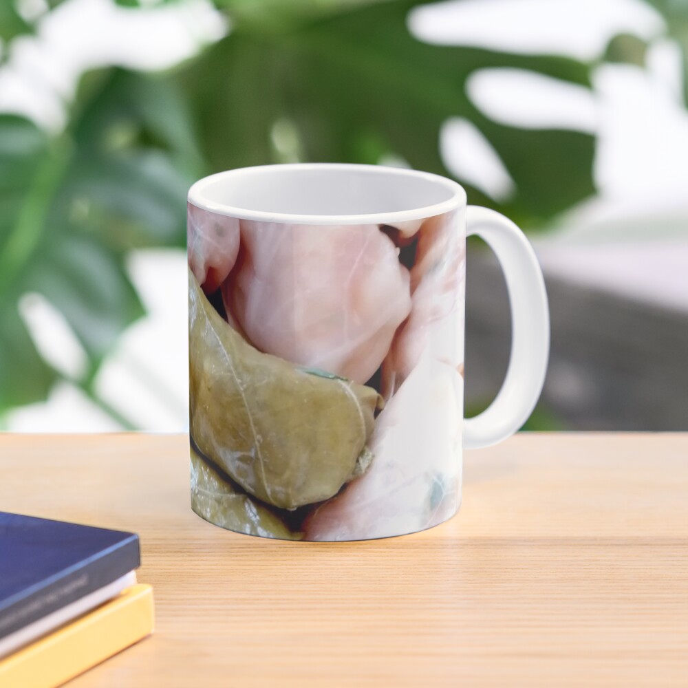 Romanian sarmale with vines and cabbage, traditional food, spring rolls Mug