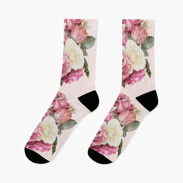 Item preview, Bouquet of pink and white lush roses, tulips and jasmine. designed and sold by RinaMDesigns.