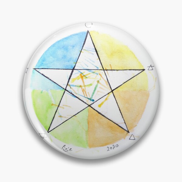 Artikelvorschau, Aquarell Pentacle entworfen und verkauft von PixieMoons.