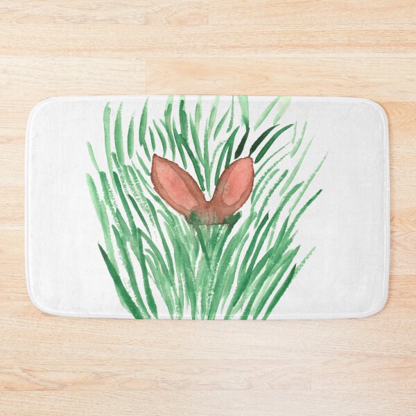 Item preview, Rabbit ears in tall grass, white designed and sold by Sonderblume.