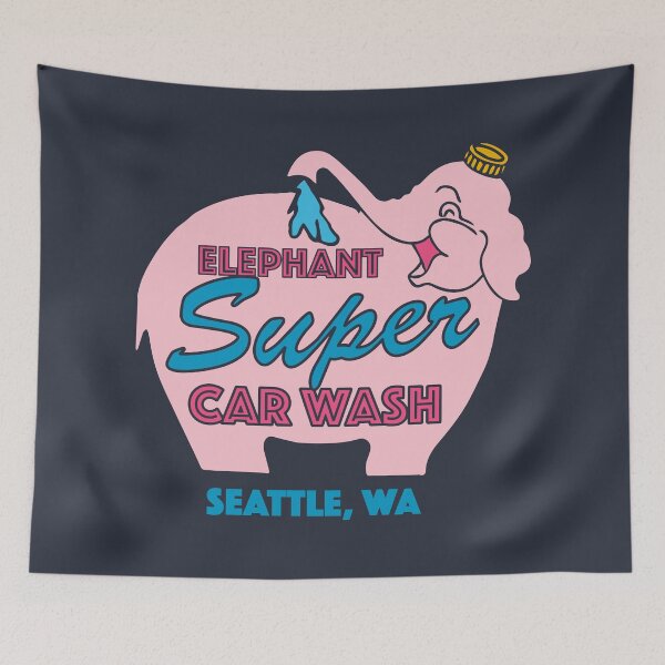 Item preview, Pink Elephant Car Wash designed and sold by Nazonian.