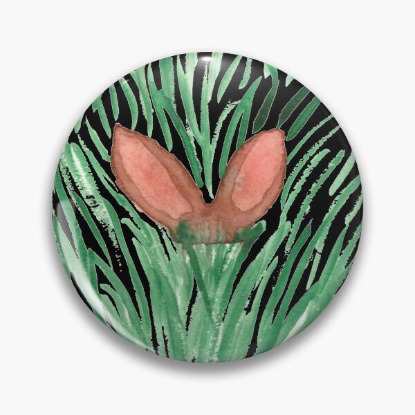 Item preview, Rabbit ears in tall grass, black designed and sold by Sonderblume.