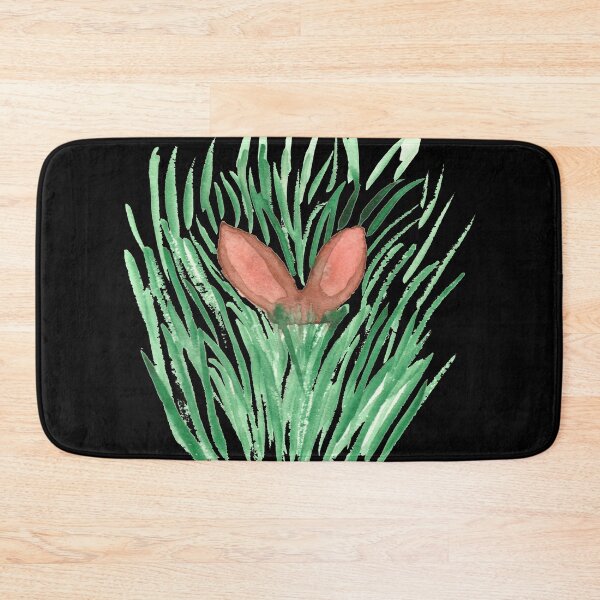Item preview, Rabbit ears in tall grass, black designed and sold by Sonderblume.