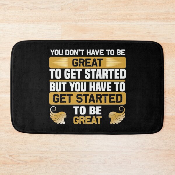 Item preview, Be Great Get Started Motivation Saying Wings designed and sold by OmmeDesigns.