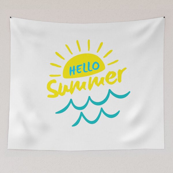 Item preview, Hello Summer Funny Cute Sunshine & Waves of the Sea Vacay Holiday Beach designed and sold by BCNDesign.