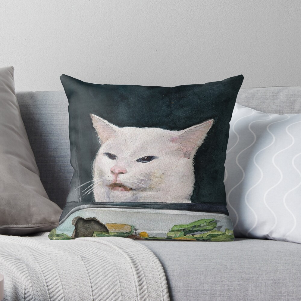 funny cat pillow