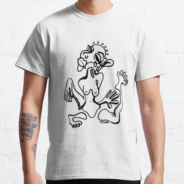 Contour Dancer Shadow Illustration Classic T-Shirt