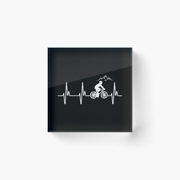 Item preview, Mountain Bike Heartbeat - Biking Lifeline T-Shirt designed and sold by biNutz.