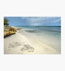 "Love Beach" in Western Nassau, The Bahamas Photographic Print