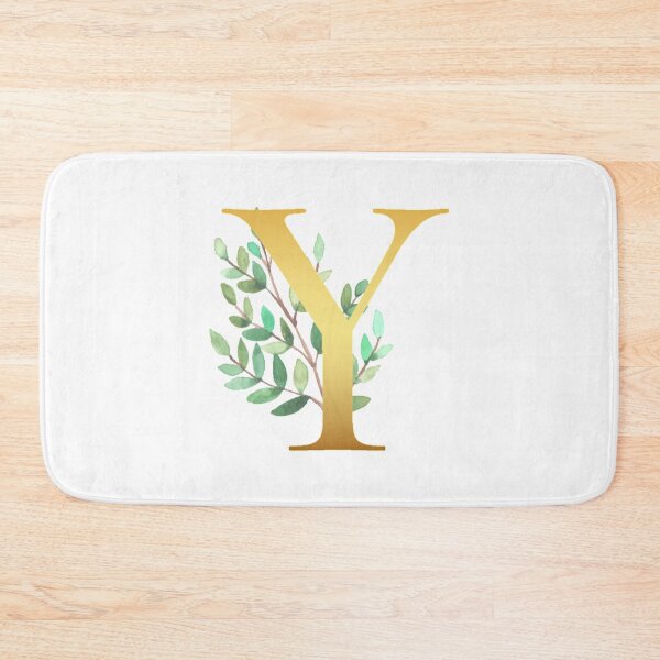 Item preview, Floral Gold Monogram Y - Letter Art designed and sold by MysticMagpie.
