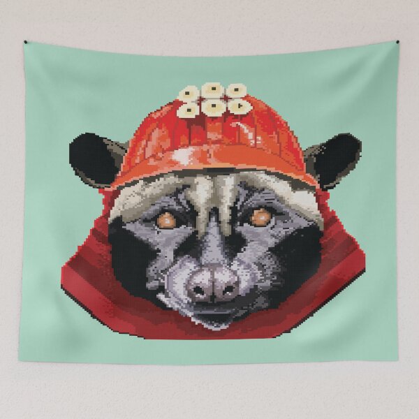 Item preview, Animal Series #1: Civet Wearing Samurai Armor designed and sold by Fakron Jamalin.
