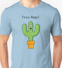 Free Hugs Cactus Slim Fit T-Shirt