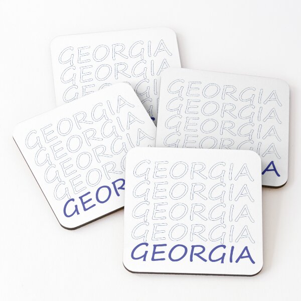 Item preview, Georgia Repeating Blue Bold Uppercase designed and sold by artbylukas.