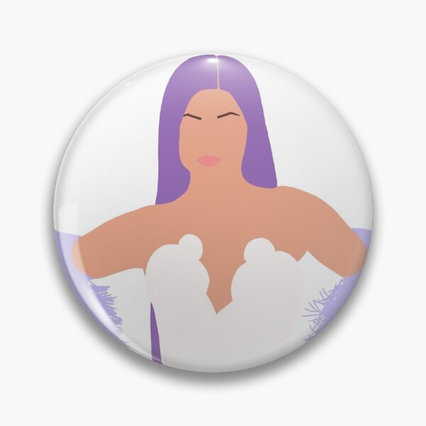 Item preview, Kylie Met Gala Purple Hair Faceless Illustration designed and sold by alainakozyart.