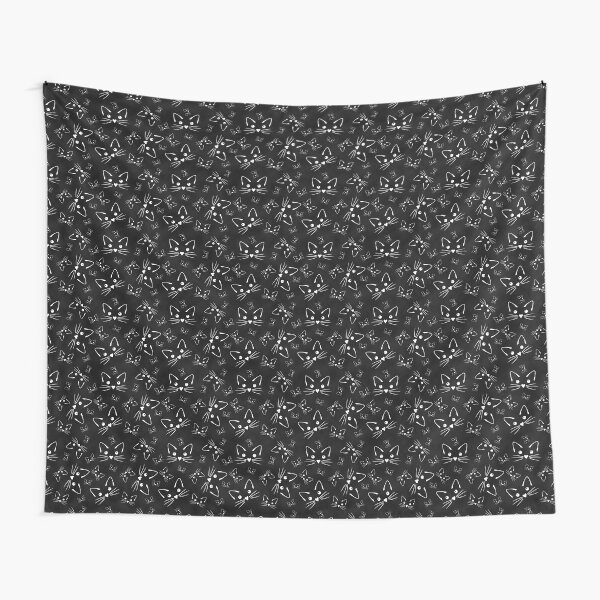 All the Kitties in Black Tapestry