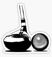 Golf Club and Golf Ball Sticker