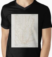 USGS Topo Map Washington State WA Lenzie Ranch 241978 1965 24000 Men's V-Neck T-Shirt
