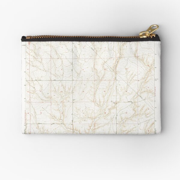 USGS Topo Map Washington State WA Lenzie Ranch 241978 1965 24000 Zipper Pouch