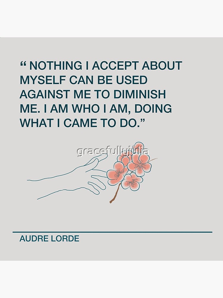 Thumbnail 3 of 3, Photographic Print, Accept Yourself Audre Lorde designed and sold by gracefullyjulia.