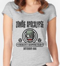 Zombie Emergency Response Team 666 Women's Fitted Scoop T-Shirt