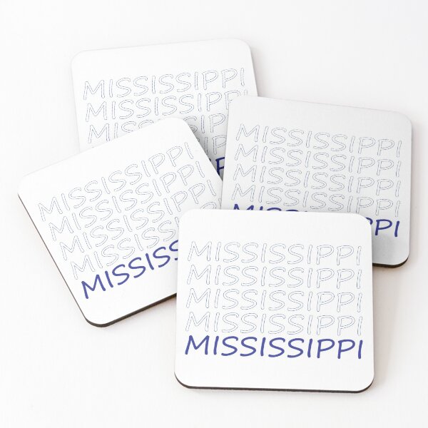 Artikelvorschau, Mississippi Repeating Blue Bold Uppercase entworfen und verkauft von artbylukas.