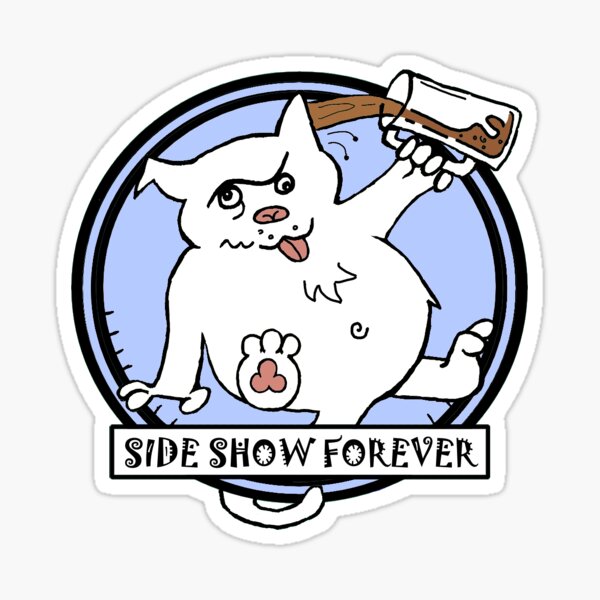 SIDE SHOW LIGHT BLUE Sticker