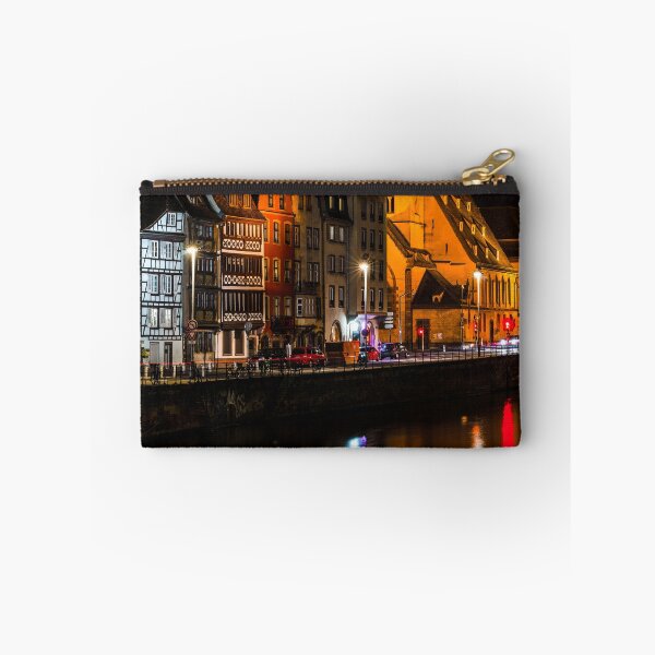 Item preview, High resolution panoramic view of Strasburg and Ill river at night, France, Europe designed and sold by Alexander Sorokopud.