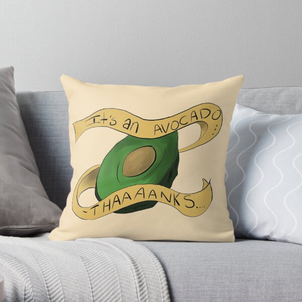 large avocado pillow