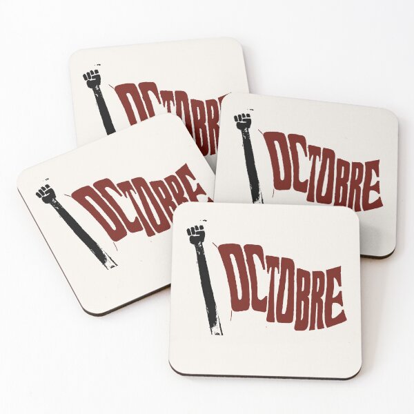 Item preview, Paris Revolt, May 68: 'OCTOBRE': The Original in Deepest Red & Black on Cream designed and sold by Day Chapman.